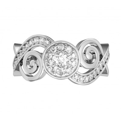Charming diamond engagement ring